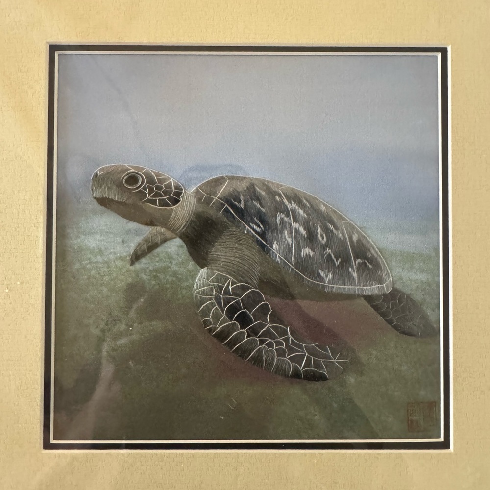 Elegant Sea Turtle Wall Art